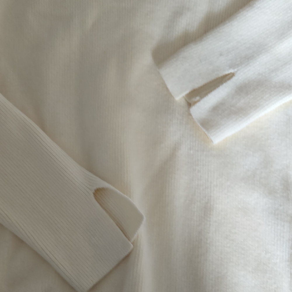 English Factory Cream Ribbed Sweater - Picture 3 of 5